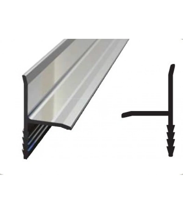 FÇKİK10 10X10 Parlak Alüminyum Seramik İç Köşebent Profili KROM PARLAK