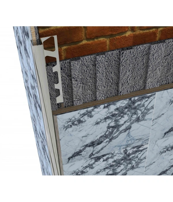 FÇKPK14-14 MM KROM PARLAK ALÜMİNYUM KARE KÖŞE 270 CM