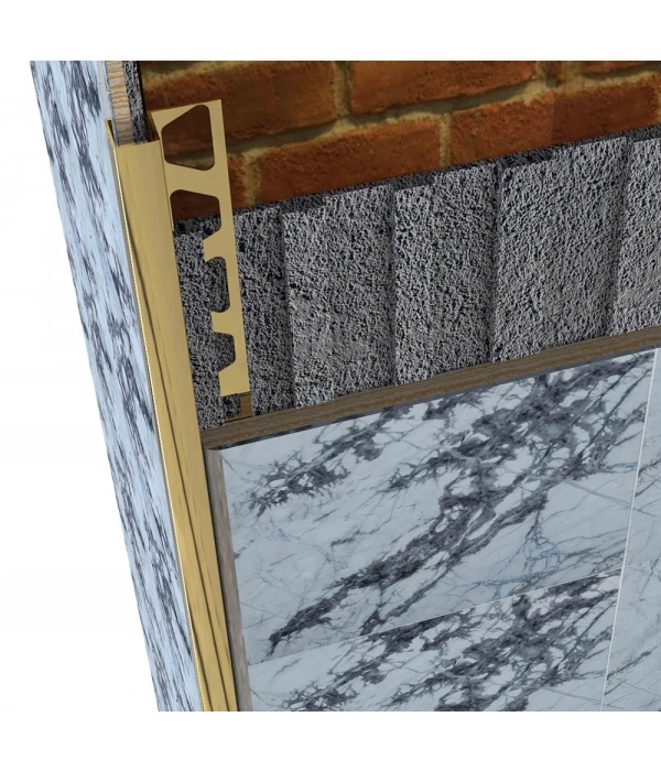 FÇKPK14-14 MM KROM PARLAK ALÜMİNYUM KARE KÖŞE 270 CM