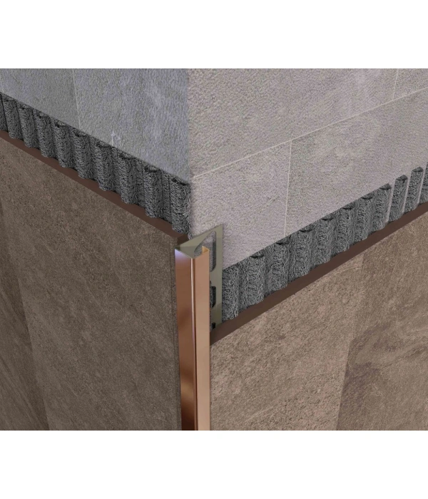 FÇPS1460 - AYNA BAKIR KARE KÖŞE PASLANMAZ FAYANS PROFİLİ