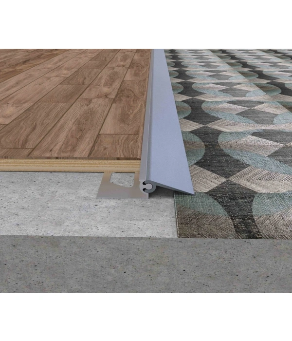 FKFA10 - 10 MM SERAMİK AYARLI KOT FARKI PROFİLİ SARI ELOKSAL 270 CM