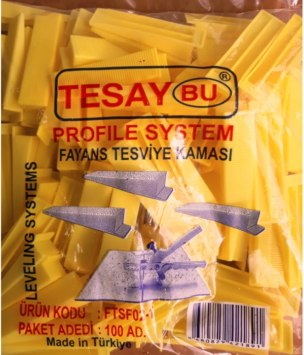 FTSF02- FAYANS TESVİYE KAMASI (100lu)