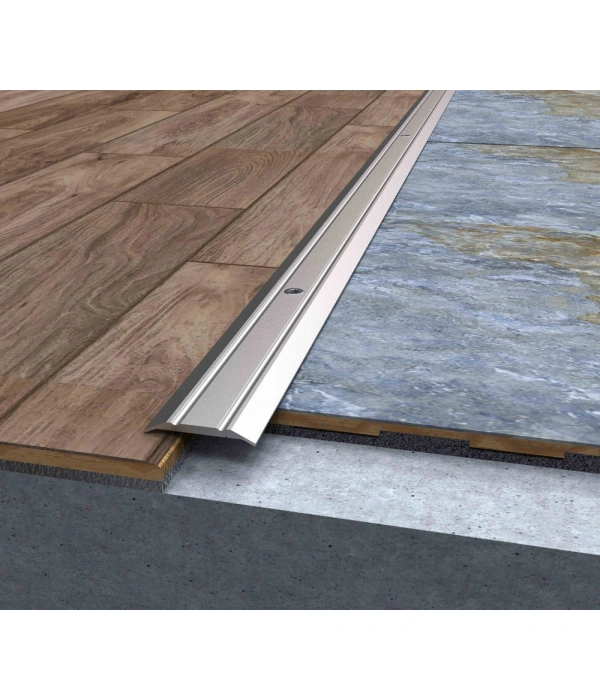 GPRA25 -  25 MM ALÜM. GEÇİŞ PROFİLİ VİDA DELİKLİ SARI ELOKSAL 270 CM