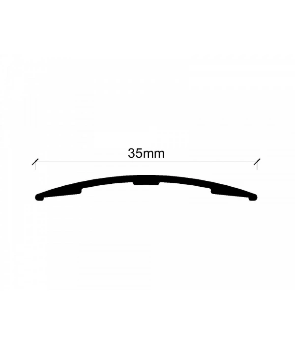 GPRE35 - 35 MM ALÜM.EKONOMİK GEÇİŞ PROFİLİ BANTLI MAT ELOKSAL 270 CM.