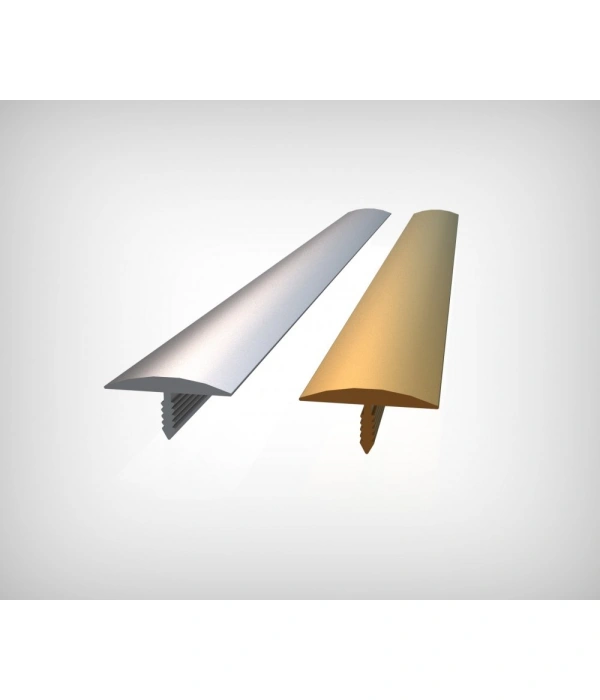 GPRT20 - 20 MM ALÜM. BOMBELİ T PROFİLİ SARI ELOKSAL 270 CM