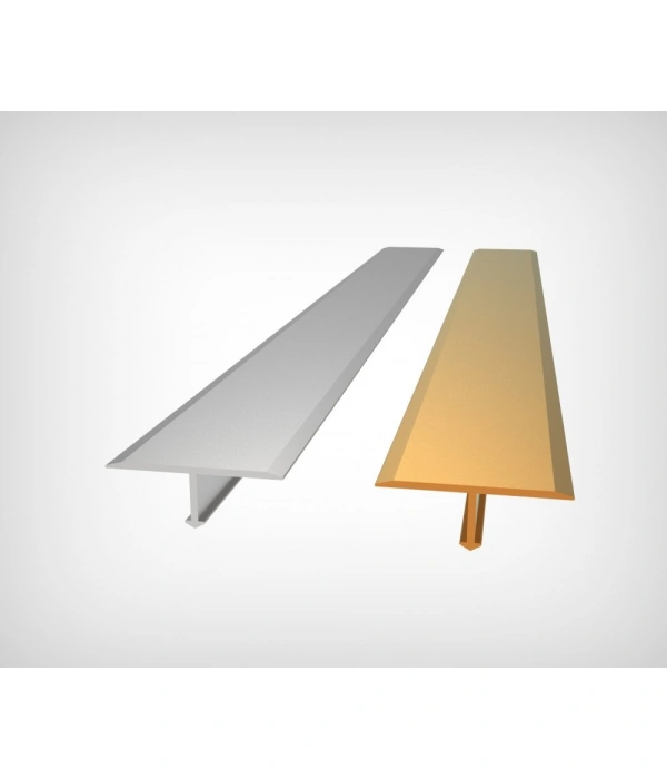 GPRT25 - 25 MM ALÜM T PROFİLİ SARI ELOKSAL 270 CM