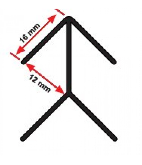 KBPRK12 ALÜMİNYUM KÖŞE BİRLEŞTİRME SERAMİK PROFİLLERİ PARLAK KROM 270 CM