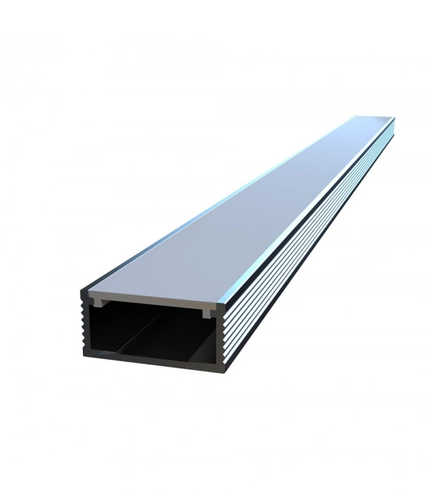 LDBR20 - 20 MM LED KANALLI BORDÜR PROFİLİ POLİKARBON KAPAK 270 CM