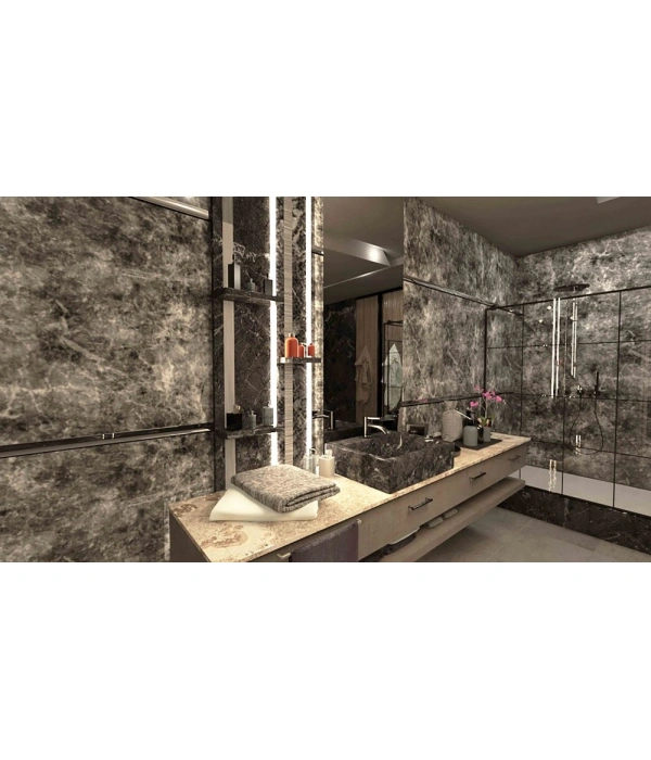 LDBR20 - 20 MM LED KANALLI BORDÜR PROFİLİ POLİKARBON KAPAK 270 CM