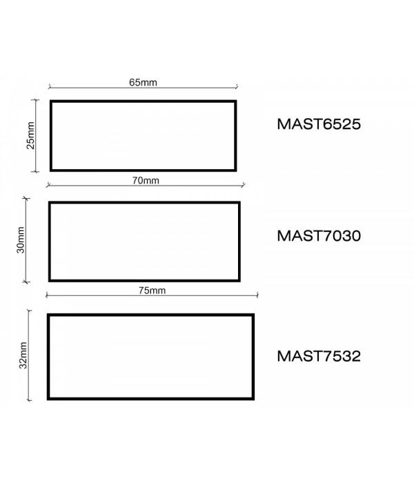 MAST6525-300 - 65x25 Alüminyum Sıva Mastarı