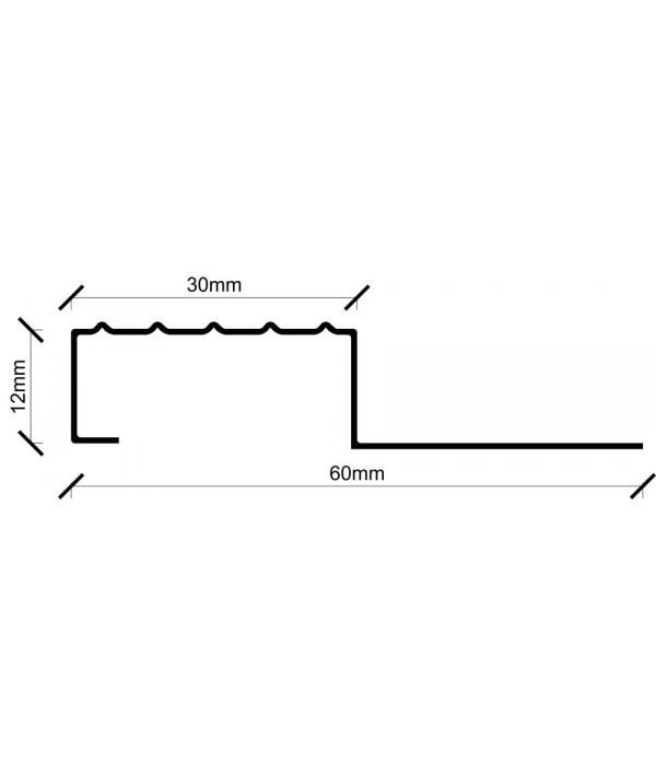 PSBS1230 PASLANMAZ BASAMAK PROFİLİ 270 CM
