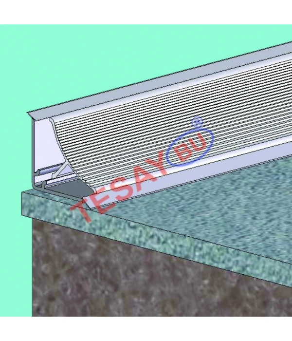 Tİ-14 / 30X30 Çizgili Alüminyum Süpürgelik