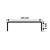 BRCK3025 - 30 MM YAĞMUR SERİSİ PASLANMAZ BORDÜR PRF.270 CM AYNA SARI