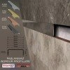 BRCL3070 30 mm paslanmaz çelik bordür profili ( Ayna siyah )