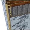 FÇKPK10-10 MM KROM PARLAK ALÜMİNYUM KARE KÖŞE 270 CM