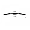 GPRA37- 37 MM ALÜM. GEÇİŞ PROFİLİ VİDA DELİKLİ MAT ELOKSAL 270 CM