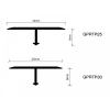 GPRTP25 - 25 MM ALÜM. T PROFİLİ KROM PARLAK 270 CM