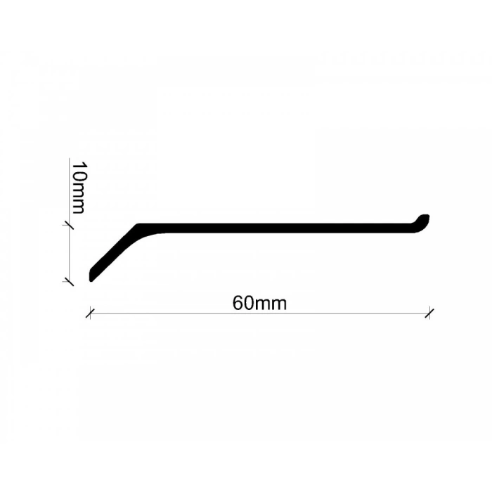60 MM PARLAK ALÜM. DÜZ SÜPÜRGELİKLER 300CM