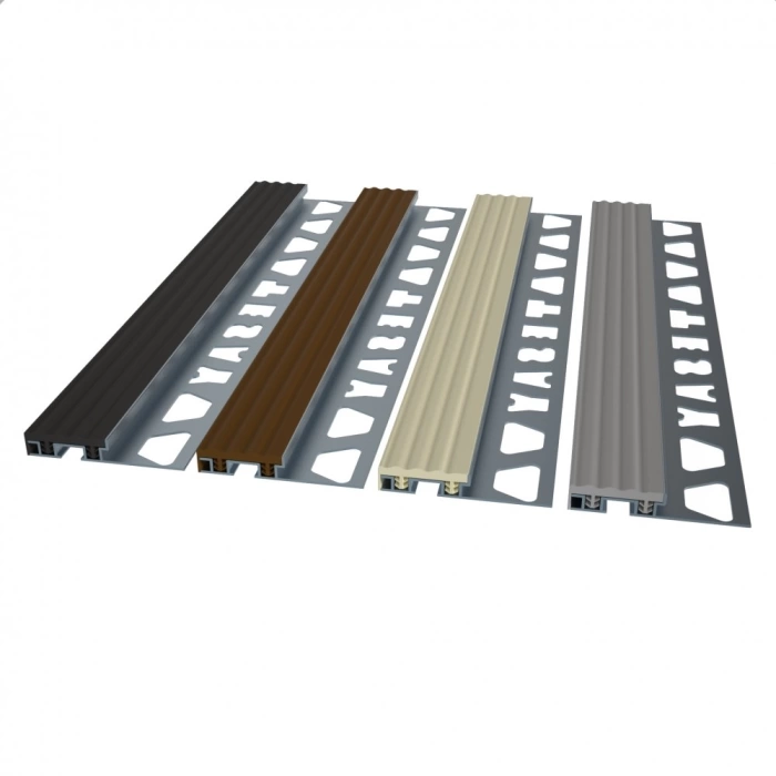 BAPV13 - 13 MM PVC BANTLI MERDİVEN BASAMAK PROF. 250 CM SİYAH
