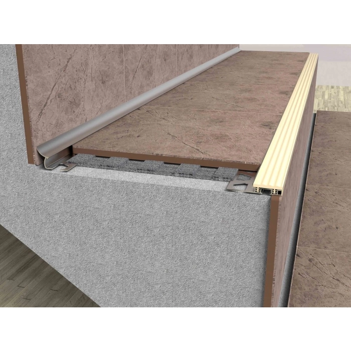 BAPV13 - 13 MM PVC BANTLI MERDİVEN BASAMAK PROF. 250 CM SİYAH