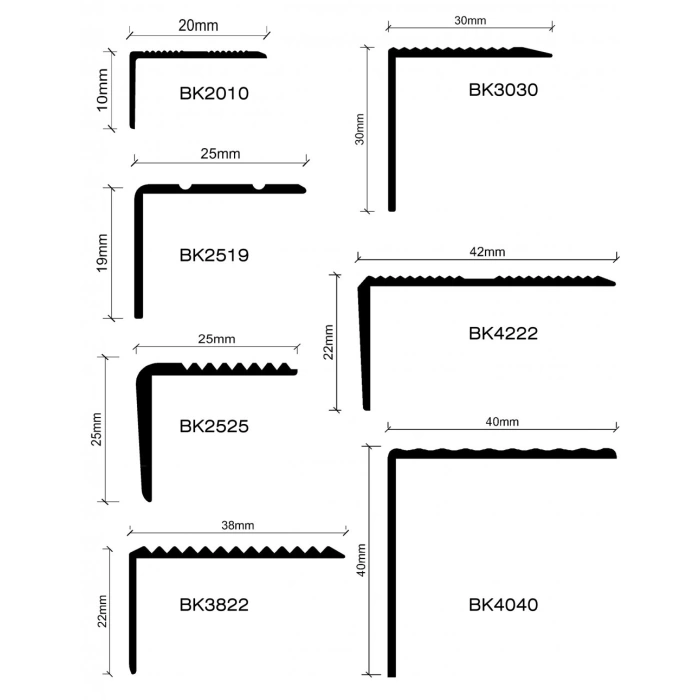 BK2525 - 25x25 ALÜM. MERDİVEN KÖŞEBENTİ  SARI ELOKSAL 250 CM
