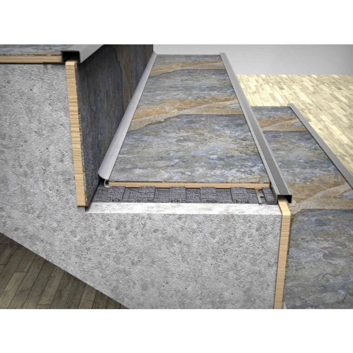 BPRA10 - 10 MM ALÜM.MERDİVEN BASAMAK PROROFİLİ 250 CM