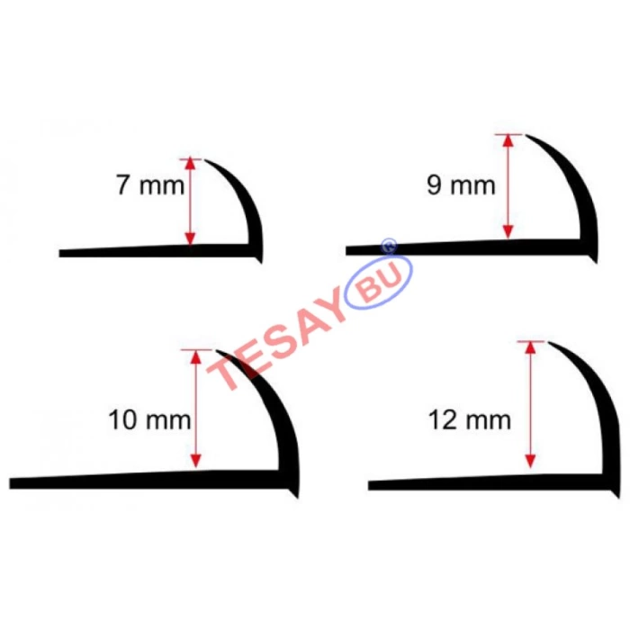 TSY-300 12 MM DESENLİ DIŞ KÖŞE SERAMİK PROFİLLERİ 270 CM
