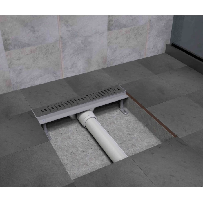 DSTSY6033 – Duş Kanalı 60 CM (Kare Desen Kapak)   SATİNE MAT