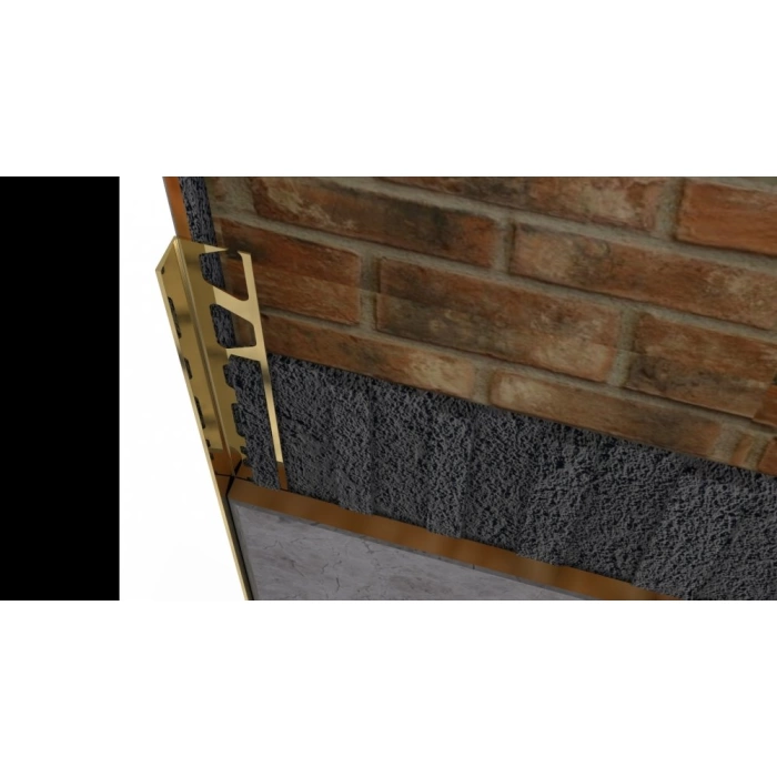 FÇBAK08-8 MM ALÜM.SERAMİK BİTİM PROFİLİ KROM PARLAK 270 CM