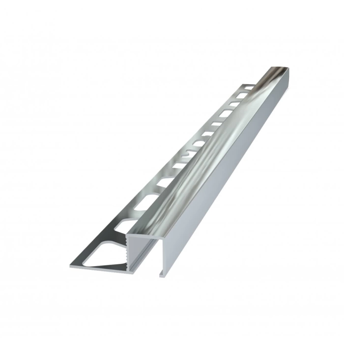 FÇKPK10-10 MM KROM PARLAK ALÜMİNYUM KARE KÖŞE 270 CM