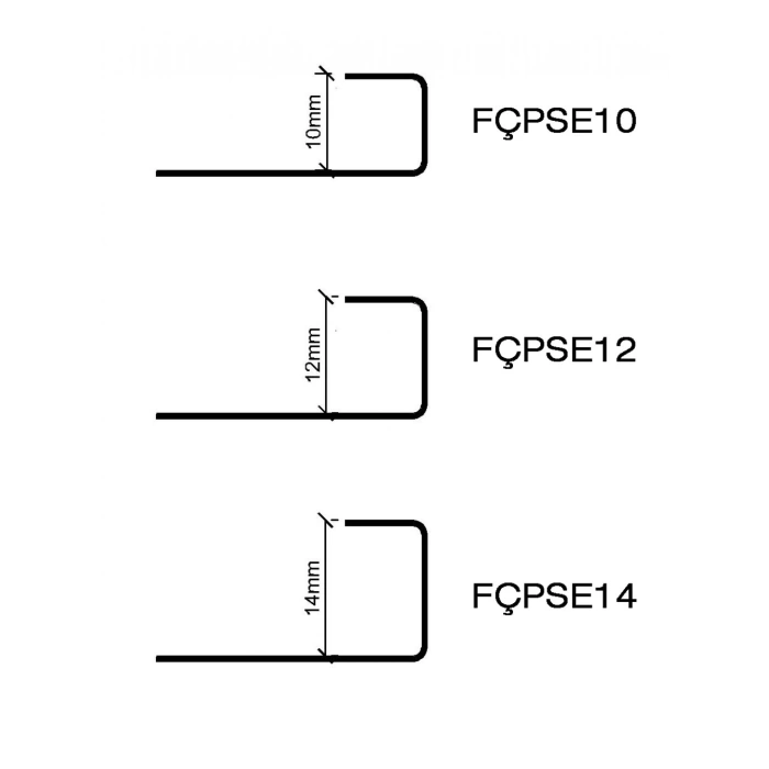 FÇPSE1210-2-  12 MM AÇIK  KARE PASL. FAY. ÇITASI SÜPER AYNA 244 CM