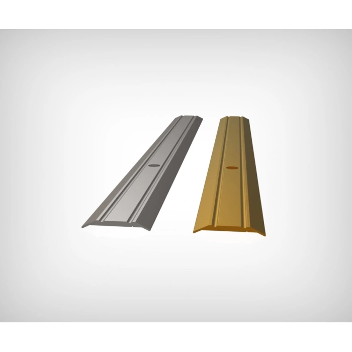 GPRA25 -  25 MM ALÜM. GEÇİŞ PROFİLİ VİDA DELİKLİ SARI ELOKSAL 270 CM