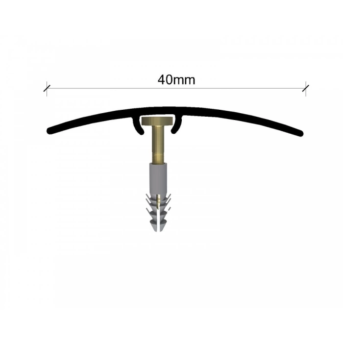 GPRA40 - 40 MM ALÜM.GEÇİŞ PROFİLİ MAT ELOKSAL 270 CM