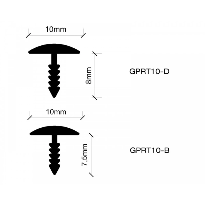 GPRT10-D - 10 MM ALÜM. T PROFİLİ DÜZ SARI ELOKSAL 270 CM
