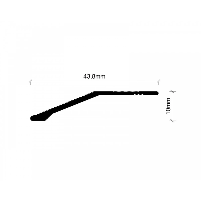 LKFA10 - 10 MM LAMİNANT KOT FARKI PROFİLİ MAT ELOKSAL 270 CM
