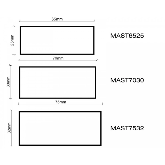 MAST7030-300 - 70*30 Alüminyum Sıva Mastarı