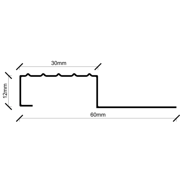 PSBS1230 PASLANMAZ BASAMAK PROFİLİ 270 CM