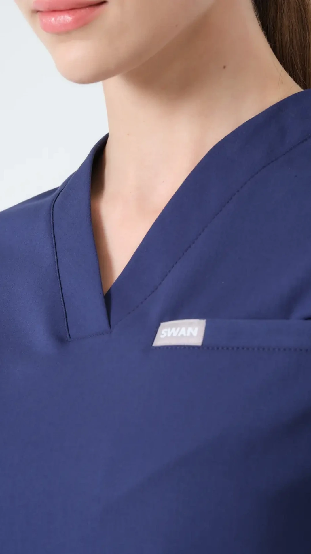 SWAN UNIFORM Patrıot Blue (Lacivert) Hemşire Üst Üniforma (Elıte)