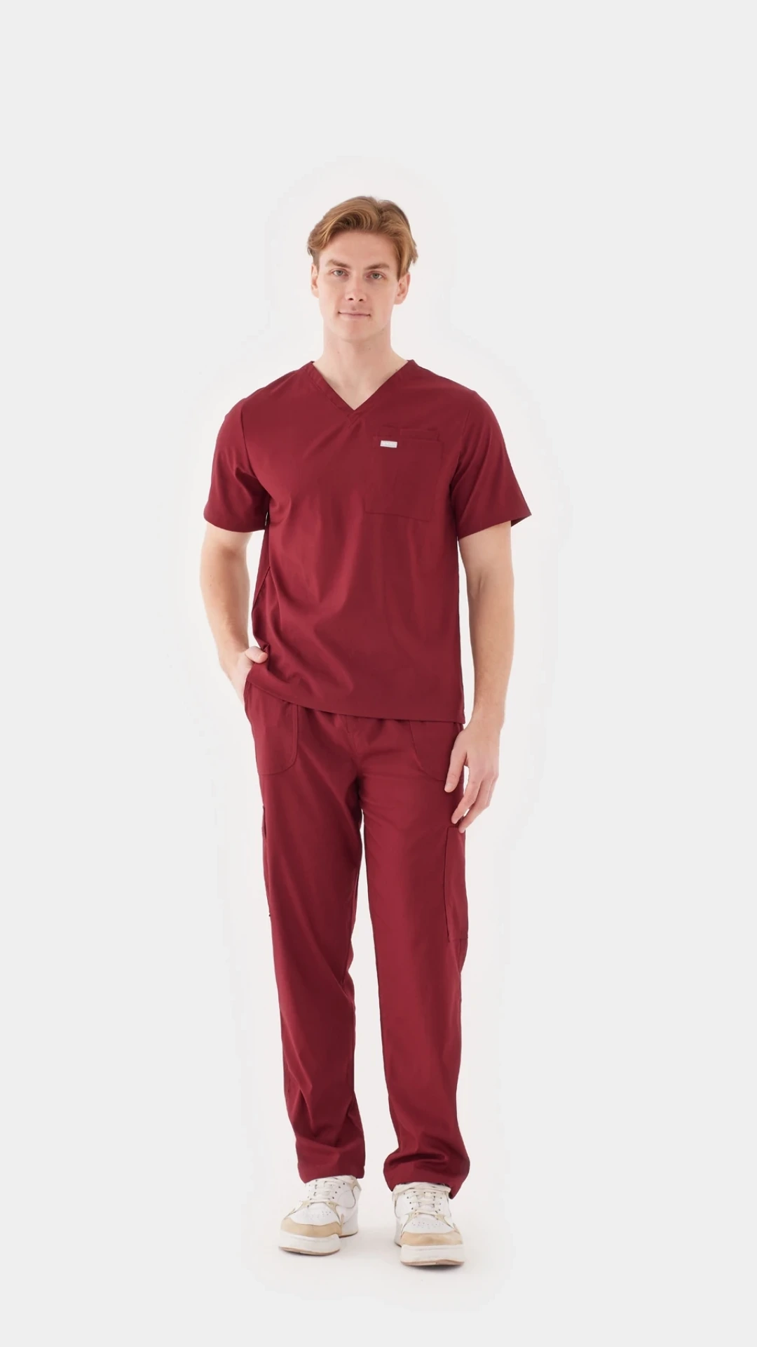 L Y O N -  Bordo Erkek Üst Üniforma (Oversize)