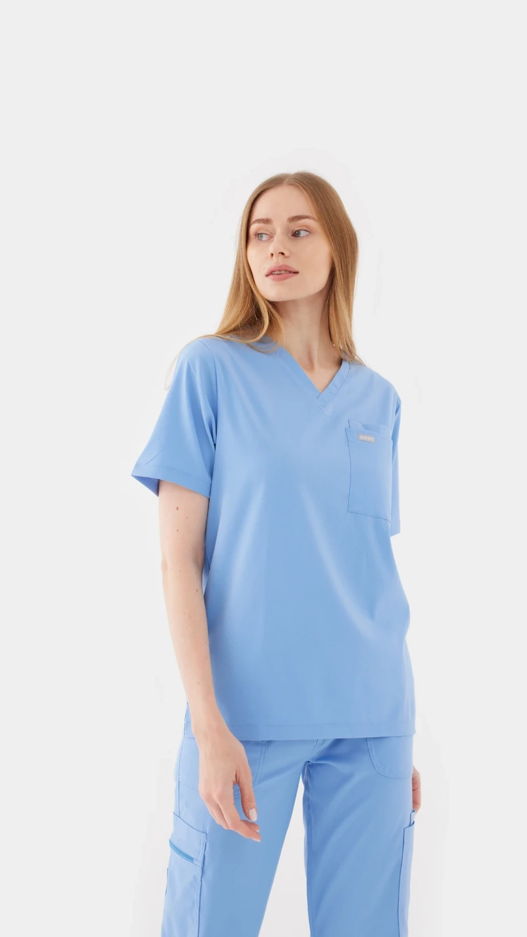Lyon - Bebe Mavisi Kadın Üst Üniforma (Oversize)