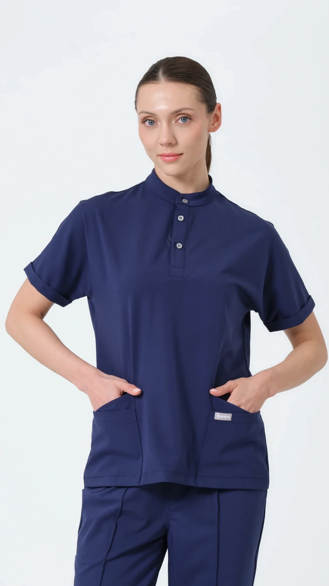 Patrıot Blue (Lacivert) Hemşire Üst Üniforma (Elıte)