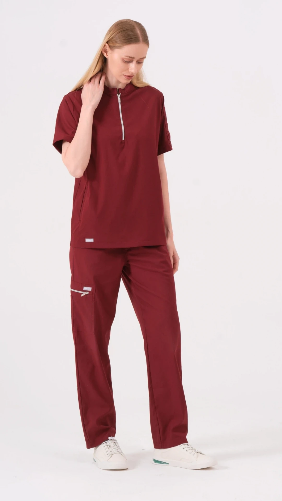 Stella - Bordo Kadın Üst Üniforma
