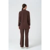 Kahverengi - Sağlık Çalışanları Tesettür Üst Üniforma (Elıte)