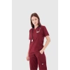 L Y O N -  Bordo Kadın Üst Üniforma (Oversize)