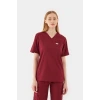 L Y O N -  Bordo Kadın Üst Üniforma (Oversize)