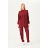 Olıvıa - Bordo Kadın Tesettür Üst Üniforma (Dıamond)