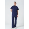 Patrıot Blue (Lacivert) Hemşire Tesettür Üst Üniforma (Elıte)