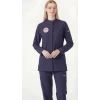 Patrıot Blue (Lacivert) Tesettür Hemşire Üniforma Takım(Uzun Kol)