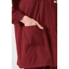 Rosa - Bordo Kadın Tesettür Üst Üniforma