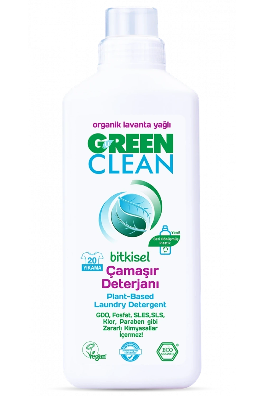 Green Clean Bitkisel ve Doğal Çamaşır Deterjanı 1000 Ml